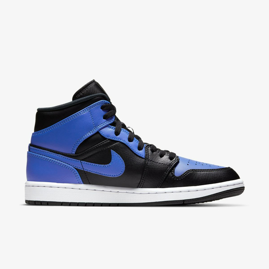 Кросівки чоловічі Air Jordan 1 Mid Black/Blue 554724-077, Размер: 44, Наличие: Склад (1-3 дня), фото , изображение 3