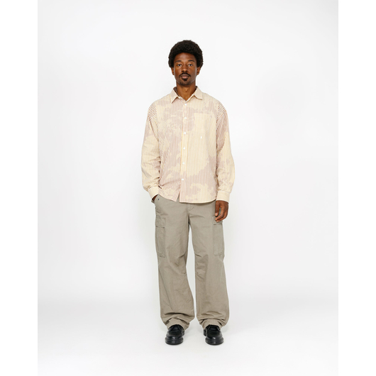 Stussy CLASSIC LS SHIRT BLEACHED POPLIN, Размер: S, Наличие: Склад США (10-24 дня), фото 
