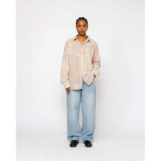 Stussy CLASSIC LS SHIRT BLEACHED POPLIN, Размер: S, Наличие: Склад США (10-24 дня), фото , изображение 4
