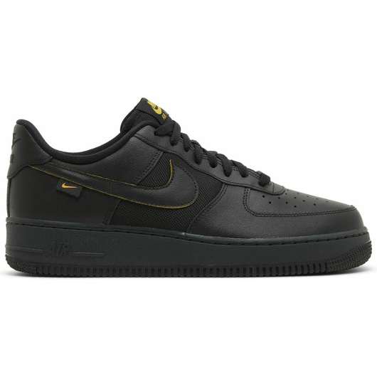 Кроссовки Nike Air Force 1 '07 'Black University Gold' (FZ4617-001), Размер: 45, Наличие: Забрать сейчас, фото , изображение 2