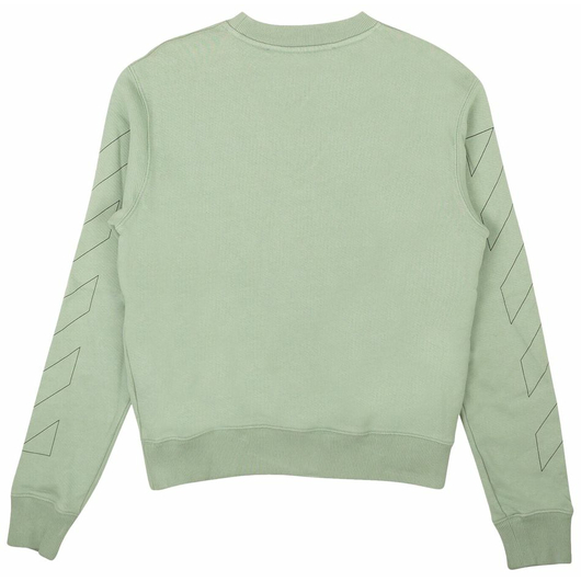 Off-White Logo Crewneck Sweatshirt 'Jadeite/Black', Размер: S, Наличие: Забрать сейчас, фото , изображение 2