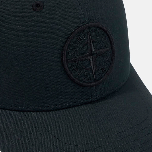 Stone Island Black Logo Cap, Наличие: Склад (1-3 дня), фото , изображение 2