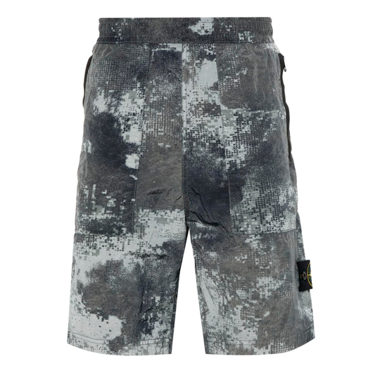 Stone IslandGray Drawstring Shorts, Размер: 33, Наличие: Склад (1-3 дня), фото 