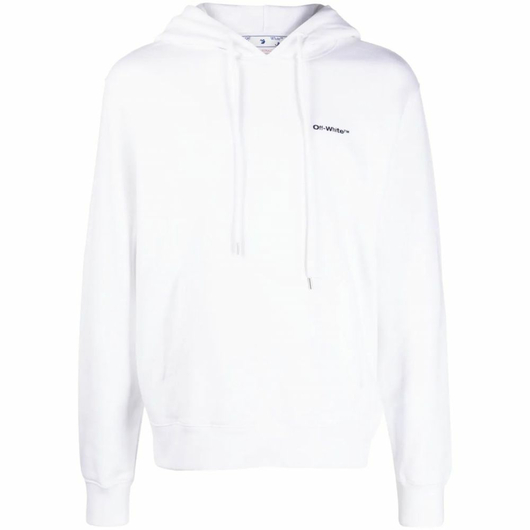 Off-White logo-print drawstring hoodie, Размер: S, Наличие: Забрать сейчас, фото 