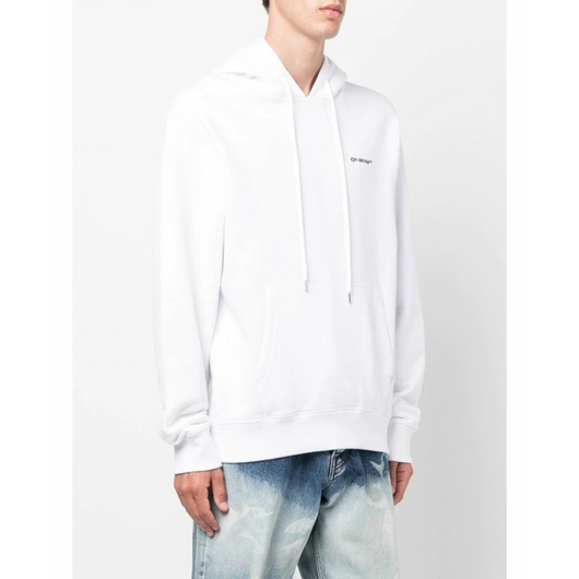 Off-White logo-print drawstring hoodie, Размер: S, Наличие: Забрать сейчас, фото , изображение 2