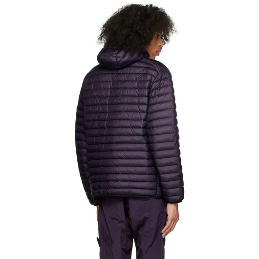 Stone Island Purple Garment-Dyed Down Jacket, Размер: M, Наличие: Склад (1-3 дня), фото , изображение 3