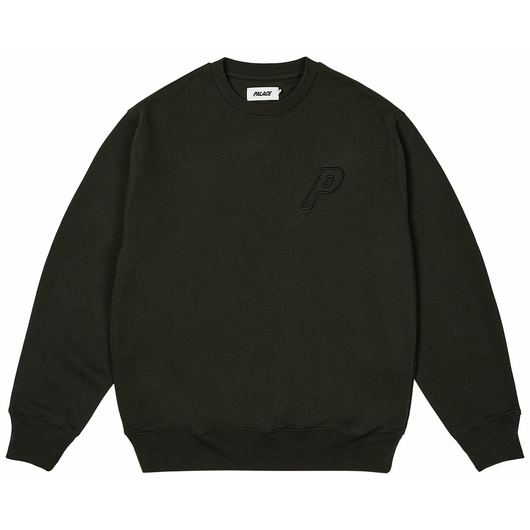 PALACE OUTLINE P-3 CREW BLACK, Размер: M, Наличие: Склад (1-3 дня), фото 