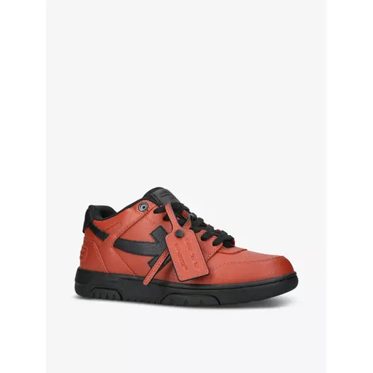 Off-White Out of Office low-top grained leather trainers, Размер: 45, Наличие: Забрать сейчас, фото , изображение 3
