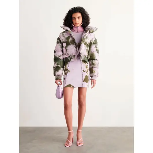 OFF-WHITE Tie Dye Arrow Puffer Military Lilac, фото , изображение 2