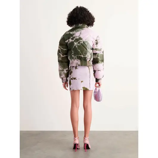 OFF-WHITE Tie Dye Arrow Puffer Military Lilac, фото , изображение 4