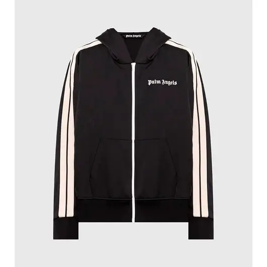 Palm Angels Black Sports Jacket With Logo Print, Размер: S, Наличие: Склад (1-3 дня), фото 
