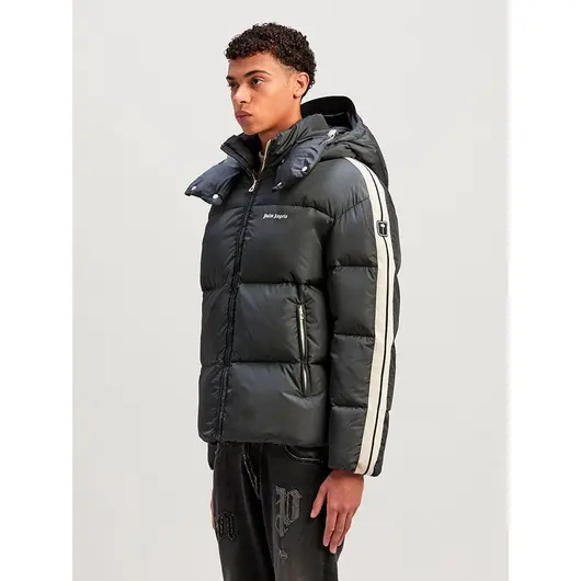 Palm Angels Track Down Grey White Jacket, Размер: S, Наличие: Склад (1-3 дня), фото , изображение 4