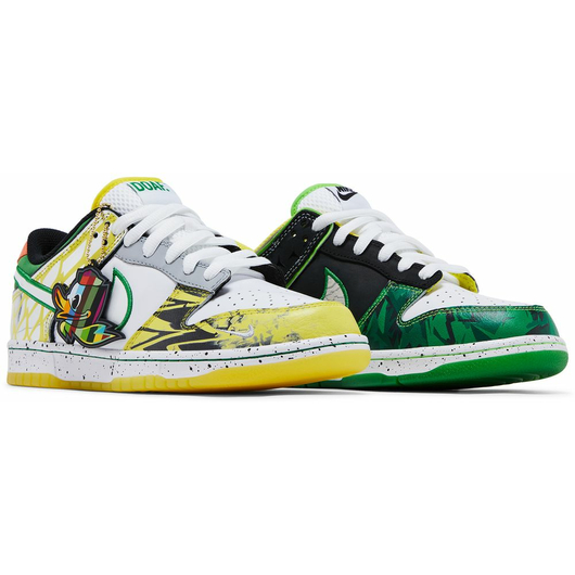 Nike Dunk Low 'What the Duck - University of Oregon Away' PE, Размер: 42.5, Наличие: Забрать сейчас, фото , изображение 9