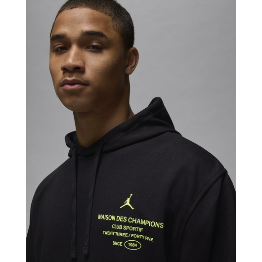 Худі чоловіче Air Jordan Sport Dri-Fit Fleece Pullover Hoodie Black FV8610-010, Размер: L, Наличие: Склад (1-3 дня), фото , изображение 4