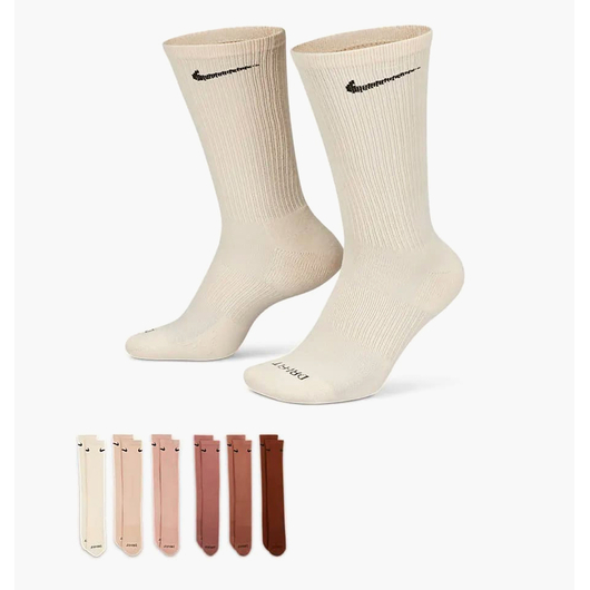 Шкарпетки унісекс Nike U Nk Ed Pls Csh Crw (6 пар) Multi SX6897-904, Размер: 34-38, Наличие: Склад (1-3 дня), фото 