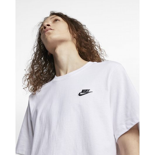 Футболка чоловіча Nike M Nsw Club Tee White AR4997-101, Размер: XL, Наличие: Склад (1-3 дня), фото , изображение 5