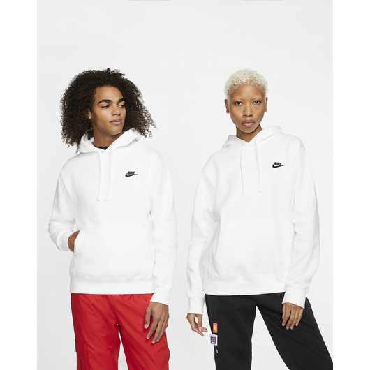 Толстовка чоловіча Nike M Nsw Club Hoodie Po Bb White BV2654-100, Размер: XL, Наличие: Склад (1-3 дня), фото , изображение 2