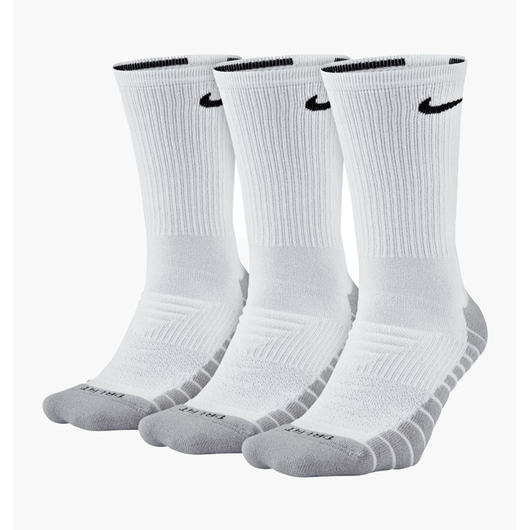 Шкарпетки унісекс Nike U Dry Cush Crew (3 пари) White SX5547-100, Размер: 46-50, Наличие: Склад (1-3 дня), фото 
