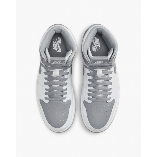 Кросівки чоловічі Nike Jordan 1 Retro High Og White/Grey 555088-037, Размер: 44, Наличие: Склад (1-3 дня), фото , изображение 5