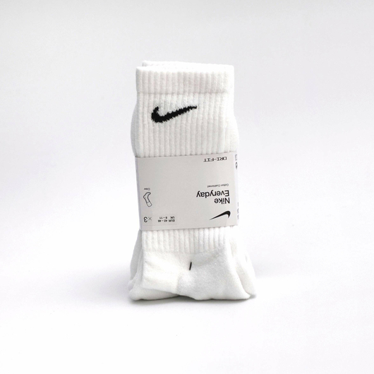 Шкарпетки унісекс Nike U Nk Everyday Cush Crew (3 пари) White SX7664-100, Размер: 38-42, Наличие: Склад (1-3 дня), фото , изображение 2