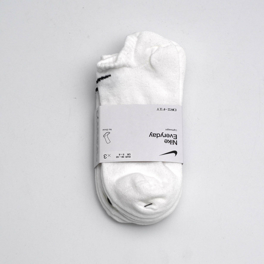 Шкарпетки унісекс Nike Everyday Ltwt Ns (3 пари, неутеплені) SX7678-100, Размер: 38-42, Наличие: Склад (1-3 дня), фото , изображение 4
