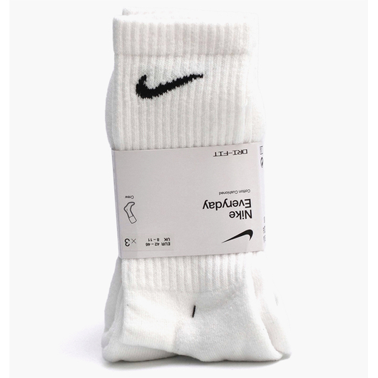 Шкарпетки унісекс Nike U Nk Everyday Cush Crew (3 пари) White SX7664-100, Размер: 38-42, Наличие: Склад (1-3 дня), фото 