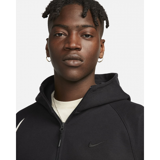 Кофта чоловіча Nike 1/2 Swoosh Black DX0566-013, Размер: XXL, Наличие: Склад (1-3 дня), фото , изображение 5