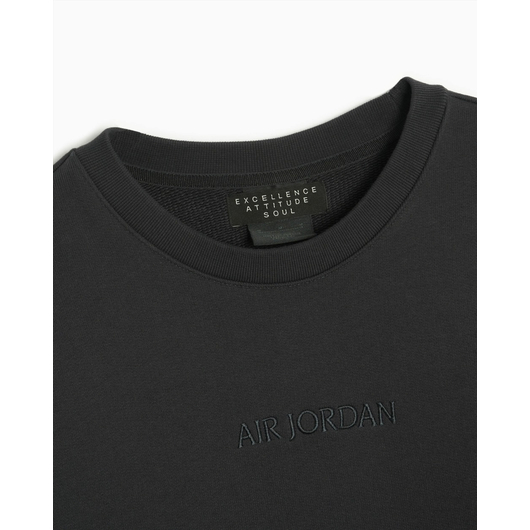 Світшот чоловічий Air Jordan Wordmark Fleece Sweatshirt Black FJ7788-045, Размер: S, Наличие: Склад (1-3 дня), фото , изображение 3
