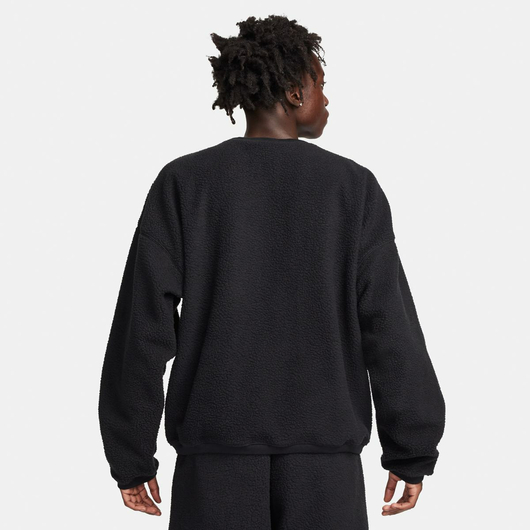 Світшот чоловічий Nike M Club+ Sherpa Wntr Crew Black FB8378-010, Размер: S, Наличие: Склад (1-3 дня), фото , изображение 2