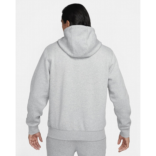 Худі чоловіче Nike Club Fleece Pullover Hoodie Grey FN3104-063, Размер: M, Наличие: Склад (1-3 дня), фото , изображение 3