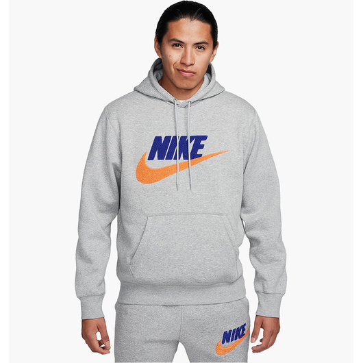 Худі чоловіче Nike Club Fleece Pullover Hoodie Grey FN3104-063, Размер: M, Наличие: Склад (1-3 дня), фото 