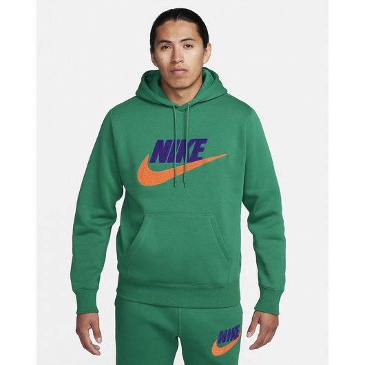 Худі чоловіче Nike Club Fleece Pullover Hoodie Green FN3104-365, Размер: S, Наличие: Склад (1-3 дня), фото , изображение 2