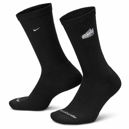 Шкарпетки унісекс Nike Everyday Plus Cushioned Crew Socks (1 Pair) Black FZ3076-010, Размер: 38-42, Наличие: Склад (1-3 дня), фото , изображение 2