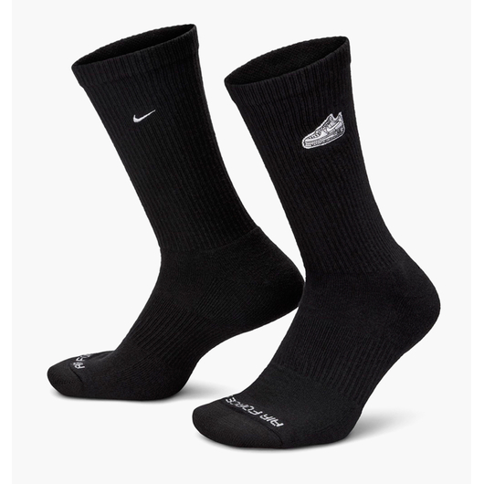 Шкарпетки унісекс Nike Everyday Plus Cushioned Crew Socks (1 Pair) Black FZ3076-010, Размер: 38-42, Наличие: Склад (1-3 дня), фото 