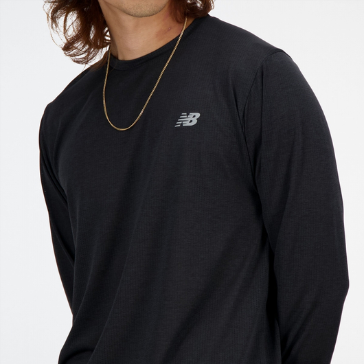 Лонгслів чоловічий New Balance Athletics Long Sleeve Black MT41256BK, Размер: S, Наличие: Склад (1-3 дня), фото , изображение 5