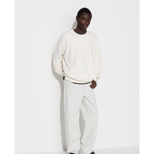 Світшот унісекс Uniqlo Sweatshirt White 444966-01, Размер: S, Наличие: Склад (1-3 дня), фото , изображение 2