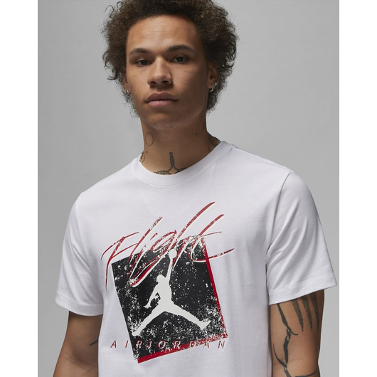 Футболка чоловіча Air Jordan MenS Graphic T-Shirt White DX9593-100, Размер: S, Наличие: Склад (1-3 дня), фото , изображение 4