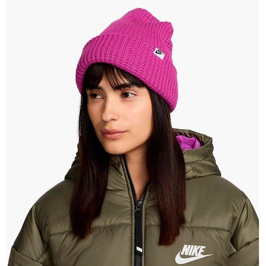Шапка унісекс Nike Peak Waffle Knit Beanie Pink FZ2123-518, Наличие: Склад (1-3 дня), фото 