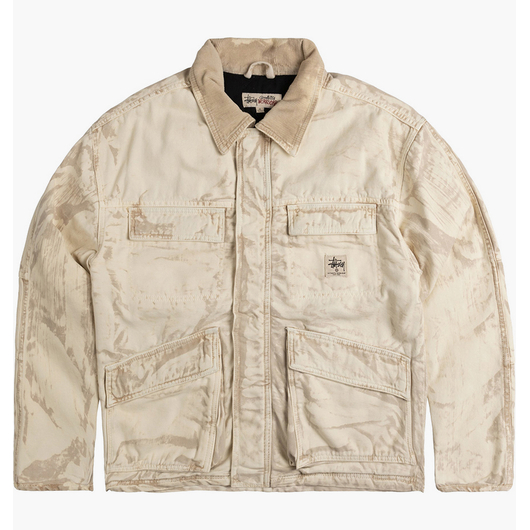 Куртка чоловіча Stussy Distressed Canvas Shop Jacket Beige 115726-1007, Размер: XL, Наличие: Склад (1-3 дня), фото 