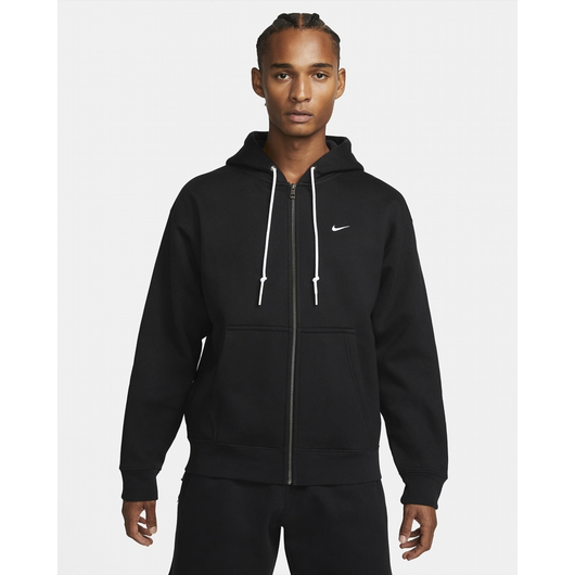 Толстовка чоловіча Nike Solo Swoosh Fullzip Hoodie Black DR0403-010, Размер: XL, Наличие: Склад (1-3 дня), фото , изображение 2