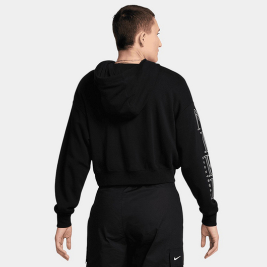 Худі унісекс Nike Sportswear Club Fleece Oversized Graphic Crop Black HJ0925-010, Размер: S, Наличие: Склад (1-3 дня), фото , изображение 2