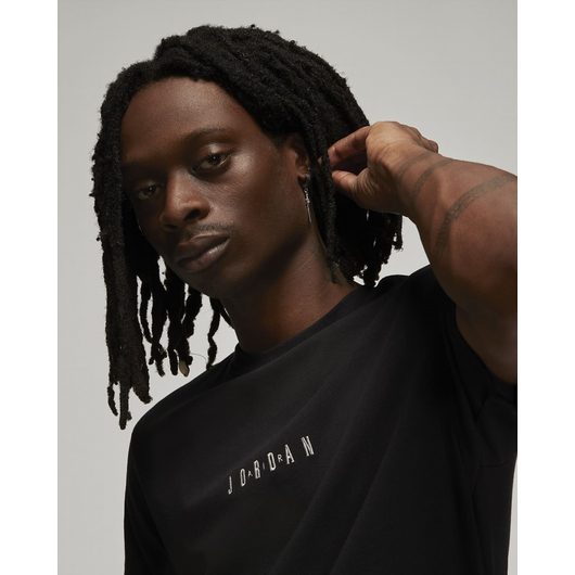 Футболка чоловіча Air Jordan Mens T-Shirt Black DM3182-010, Размер: M, Наличие: Склад (1-3 дня), фото , изображение 4