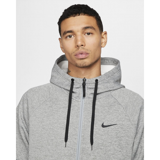 Толстовка чоловіча Nike Therma MenS Therma-Fit Full-Zip Fitness Top Grey DQ4830-063, Размер: L, Наличие: Склад (1-3 дня), фото , изображение 5