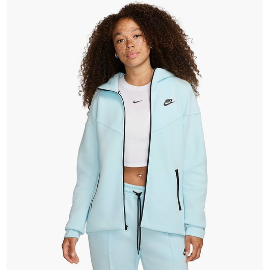 Толстовка жіноча Nike Sportswear Tech Fleece Windrunner Full-Zip Hoodie Light Blue FB8338-474, Размер: M, Наличие: Склад (1-3 дня), фото 