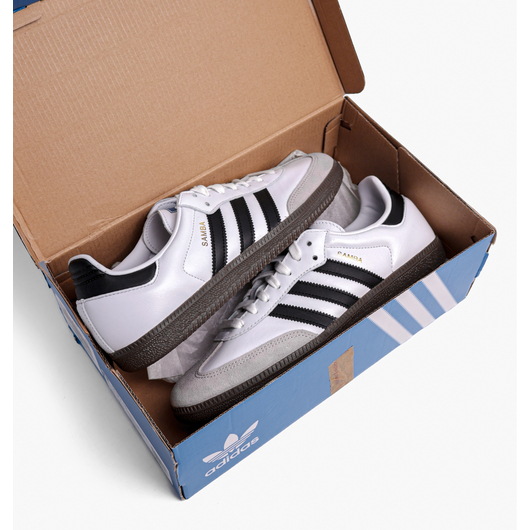 Кросівки унісекс Adidas Samba Og White B75806, Размер: 39, Наличие: Склад (1-3 дня), фото , изображение 3