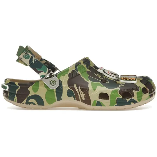 Crocs Classic Clog A Bathing Ape ABC Camo Green, Размер: 36-37, Наличие: Склад США (10-24 дня), фото 