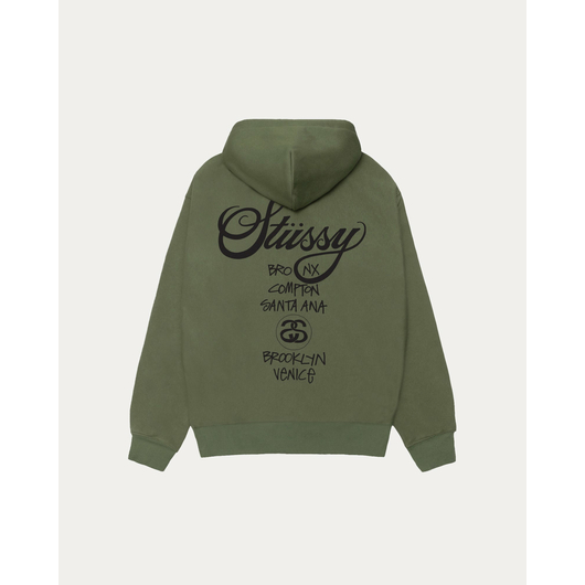 Stussy WORLD TOUR HOODIE, Размер: S, Наличие: Склад США (10-24 дня), фото , изображение 2
