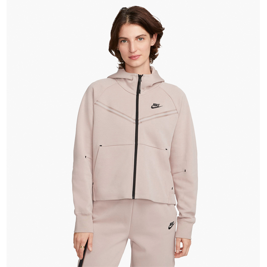 Толстовка жіноча Nike Sportswear Tech Fleece Windrunner Beige Cw4298-272, Размер: M, Наличие: Склад (1-3 дня), фото 