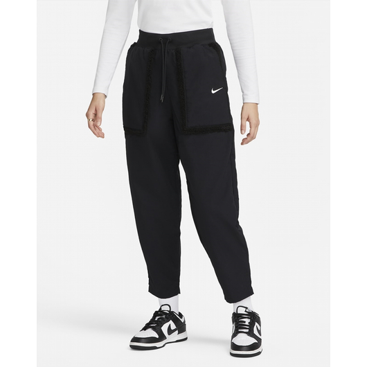 Штани жіночі Nike Sportswear Essential WomenS Woven High-Waisted Curve Pants Black DQ6809-010, Размер: XS, Наличие: Склад (1-3 дня), фото , изображение 2