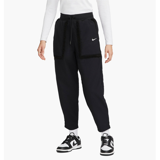 Штани жіночі Nike Sportswear Essential WomenS Woven High-Waisted Curve Pants Black DQ6809-010, Размер: XS, Наличие: Склад (1-3 дня), фото 